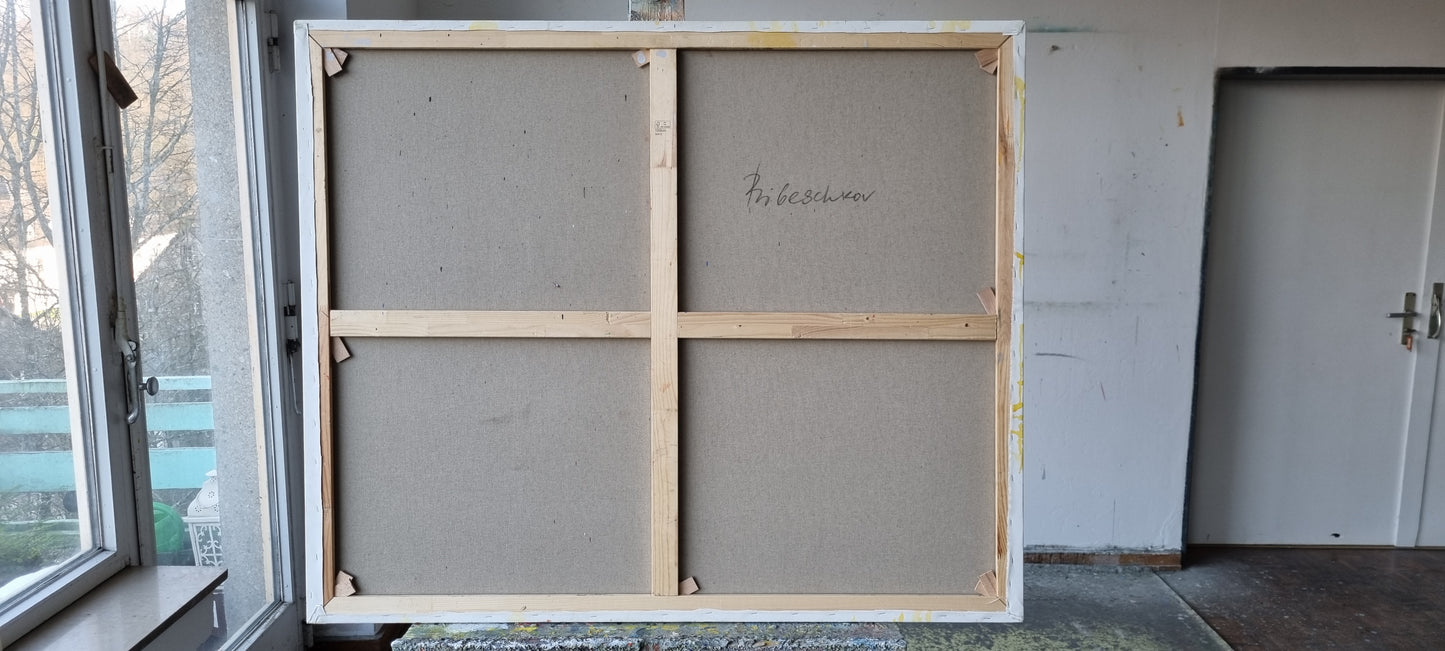 A summer day in Menton, 100 x 120cm