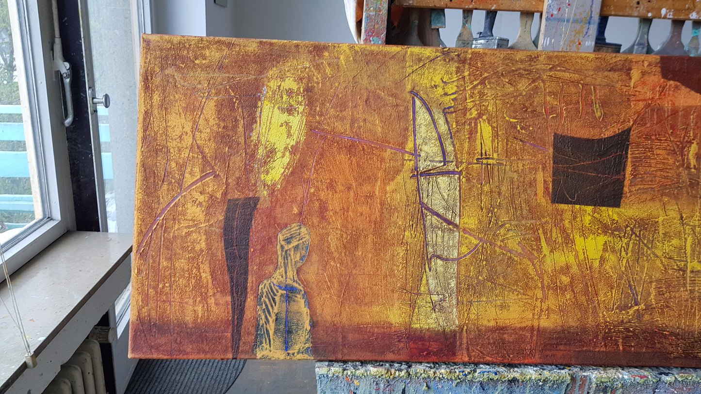 Sunset Hunter, 50 x 150 cm