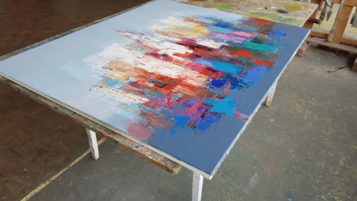 Evening in Menton, 100 x 120cm