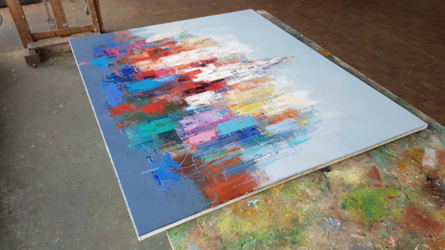 Evening in Menton, 100 x 120cm