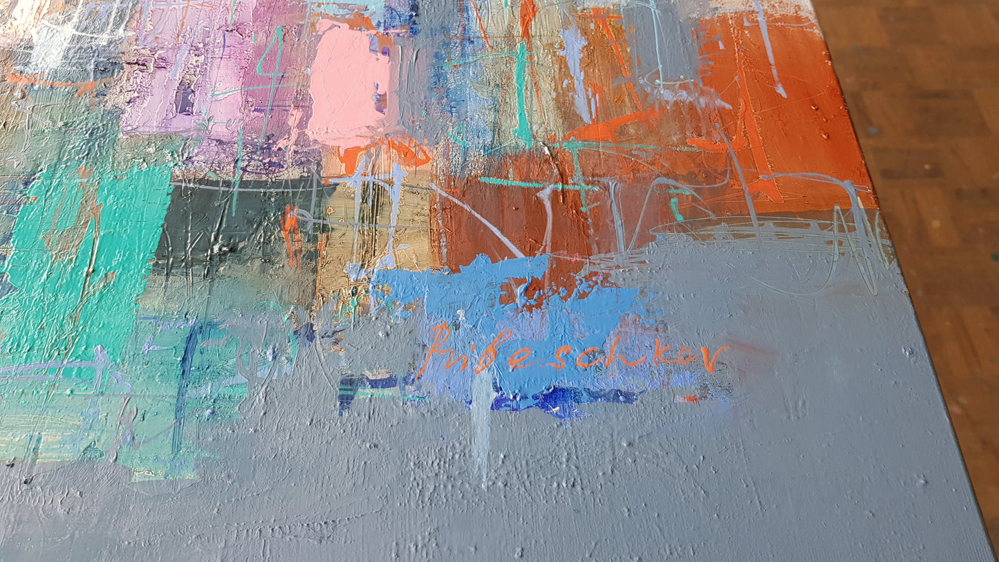 Evening in Menton, 100 x 120cm