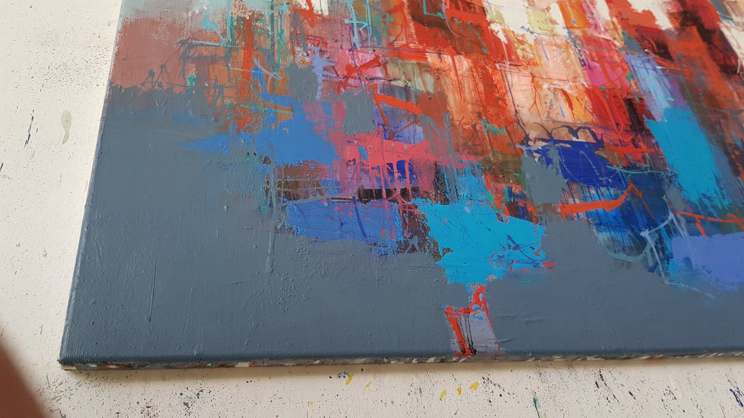 Evening in Menton, 100 x 120cm