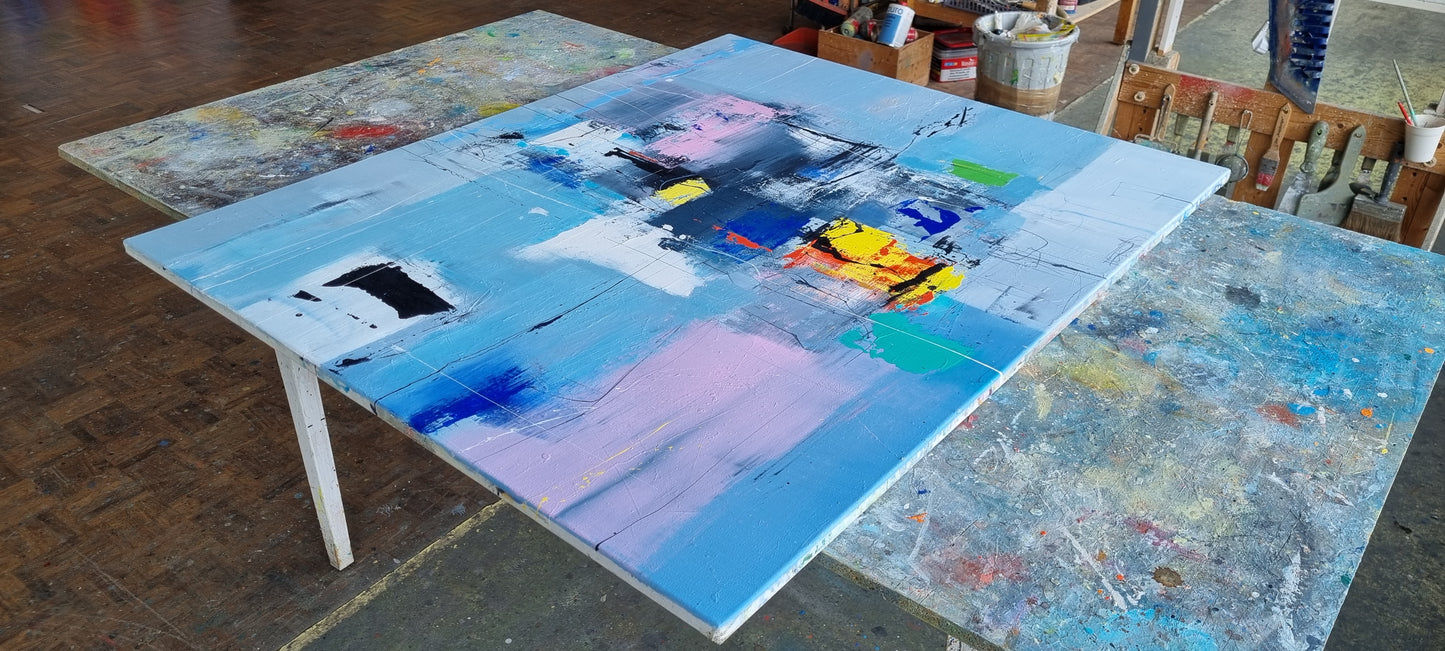 Castle in the Air of Longing, 100 x 120 cm