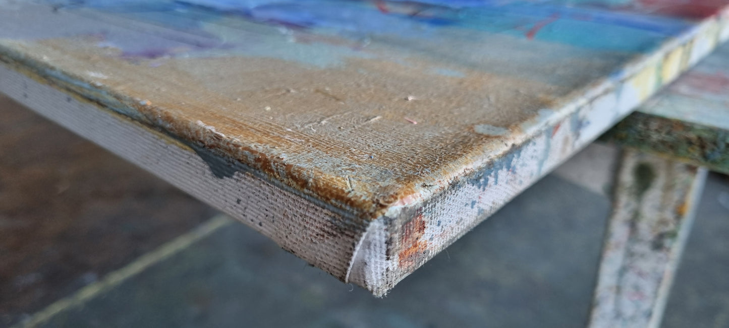 A summer day in Menton, 100 x 120cm