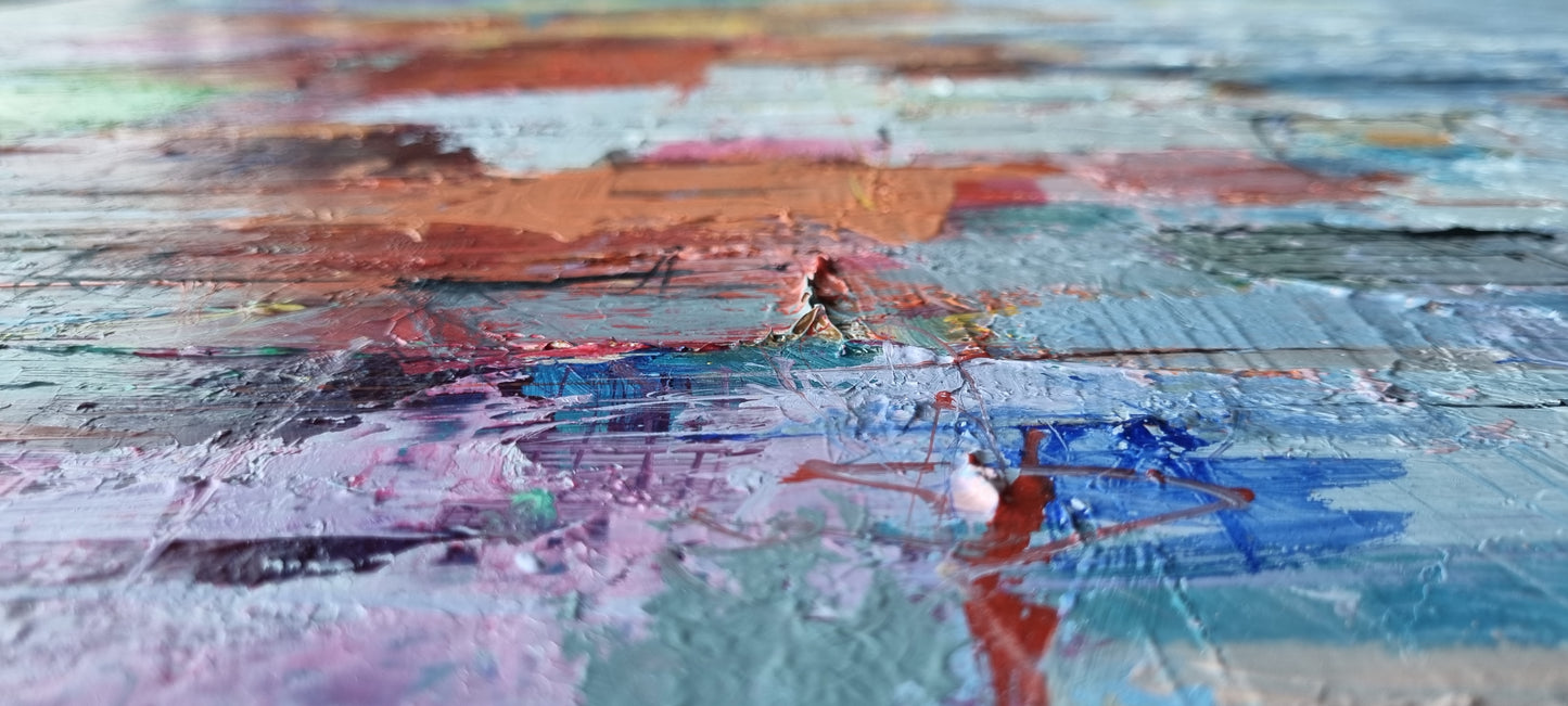 A summer day in Menton, 100 x 120cm