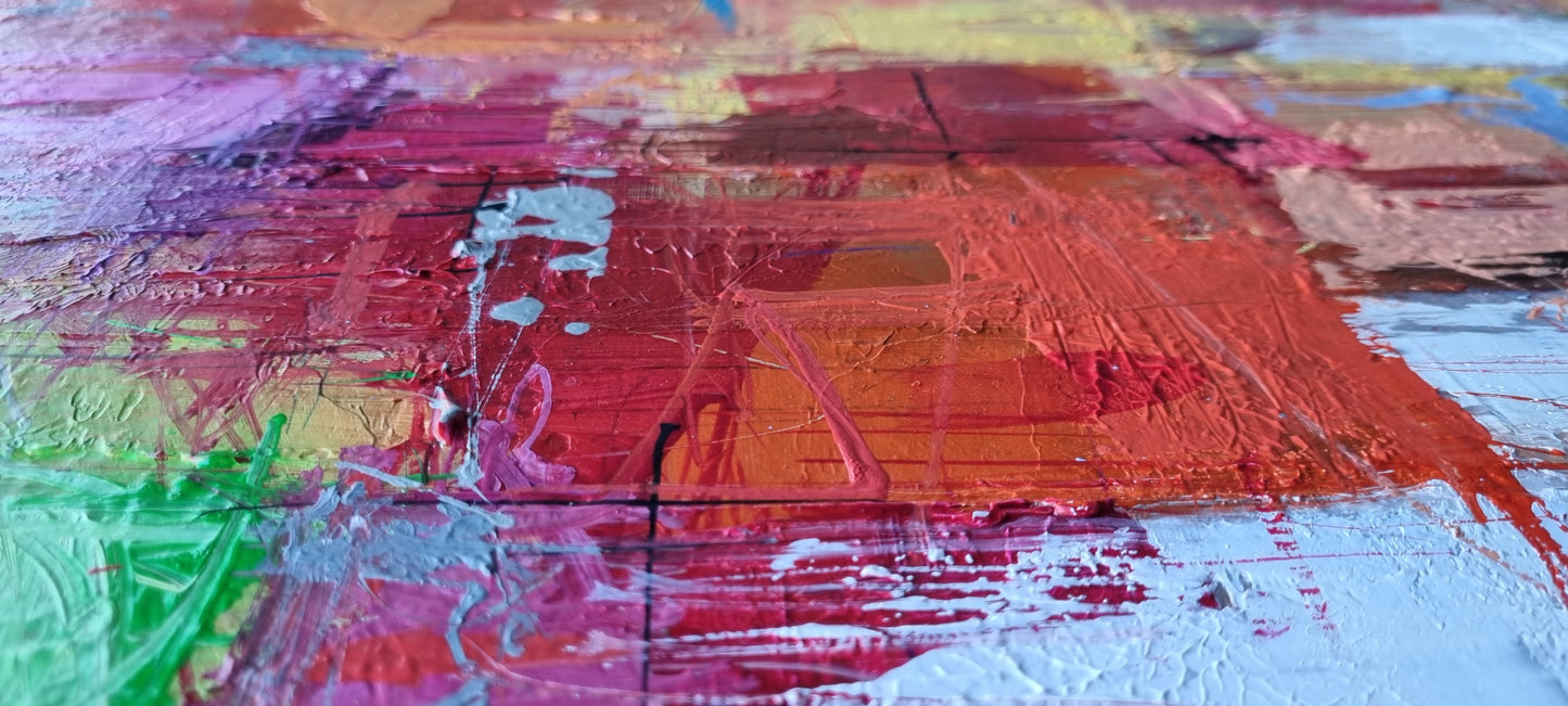 A summer day in Menton, 100 x 120cm