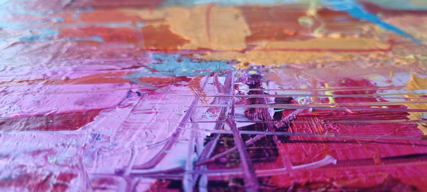 A summer day in Menton, 100 x 120cm