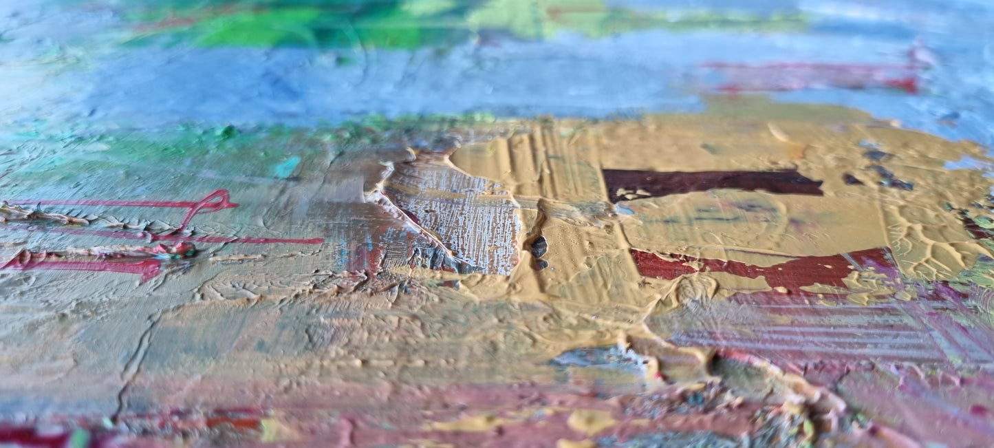 A summer day in Menton, 100 x 120cm