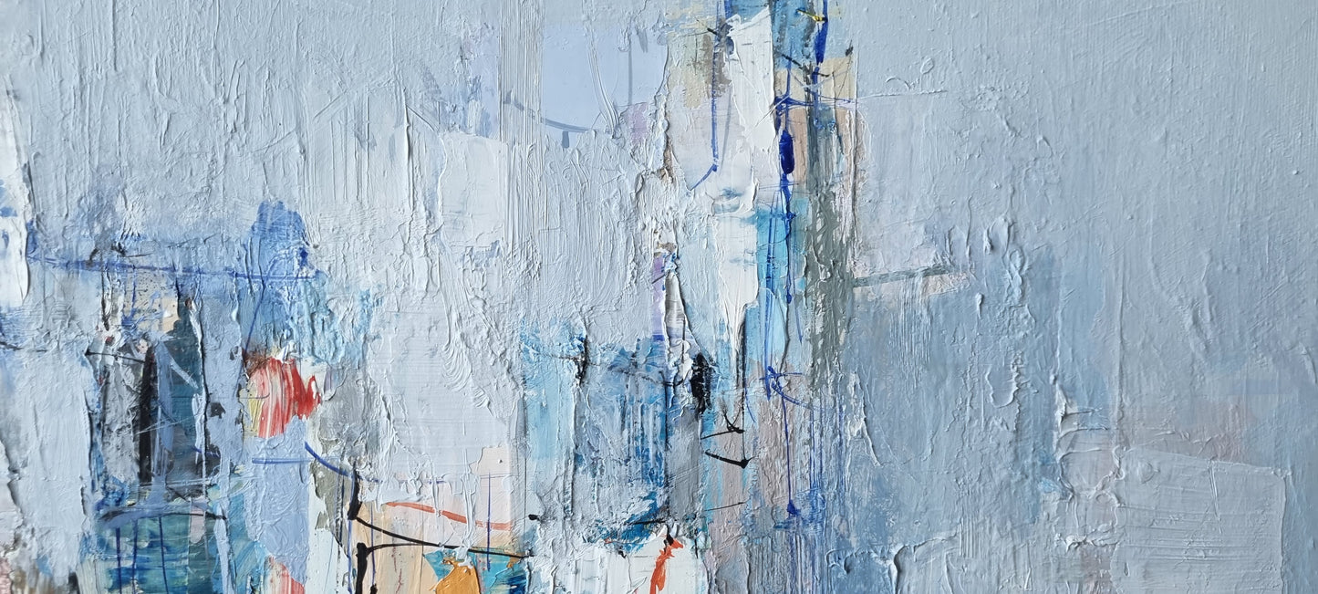 A summer day in Menton, 100 x 120cm