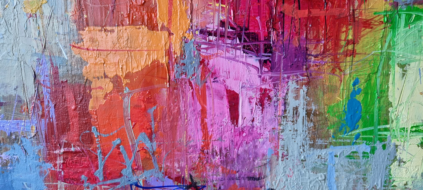 A summer day in Menton, 100 x 120cm