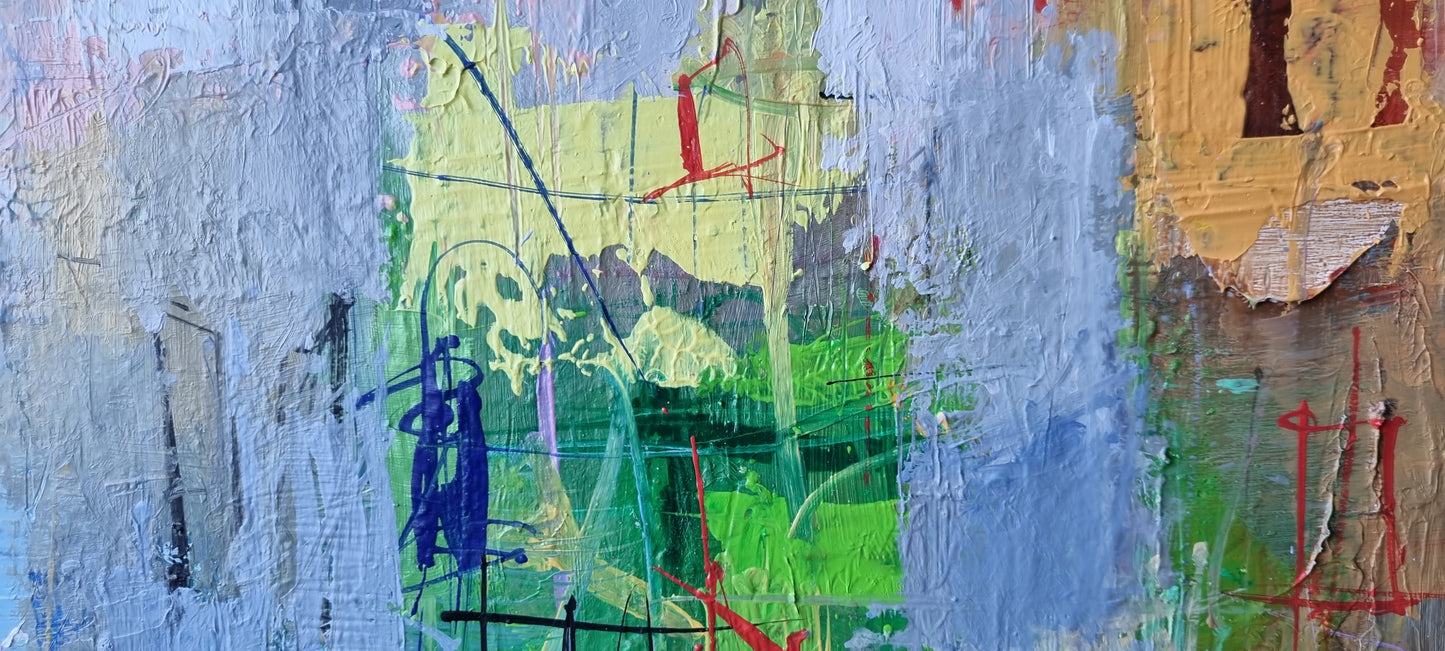 A summer day in Menton, 100 x 120cm