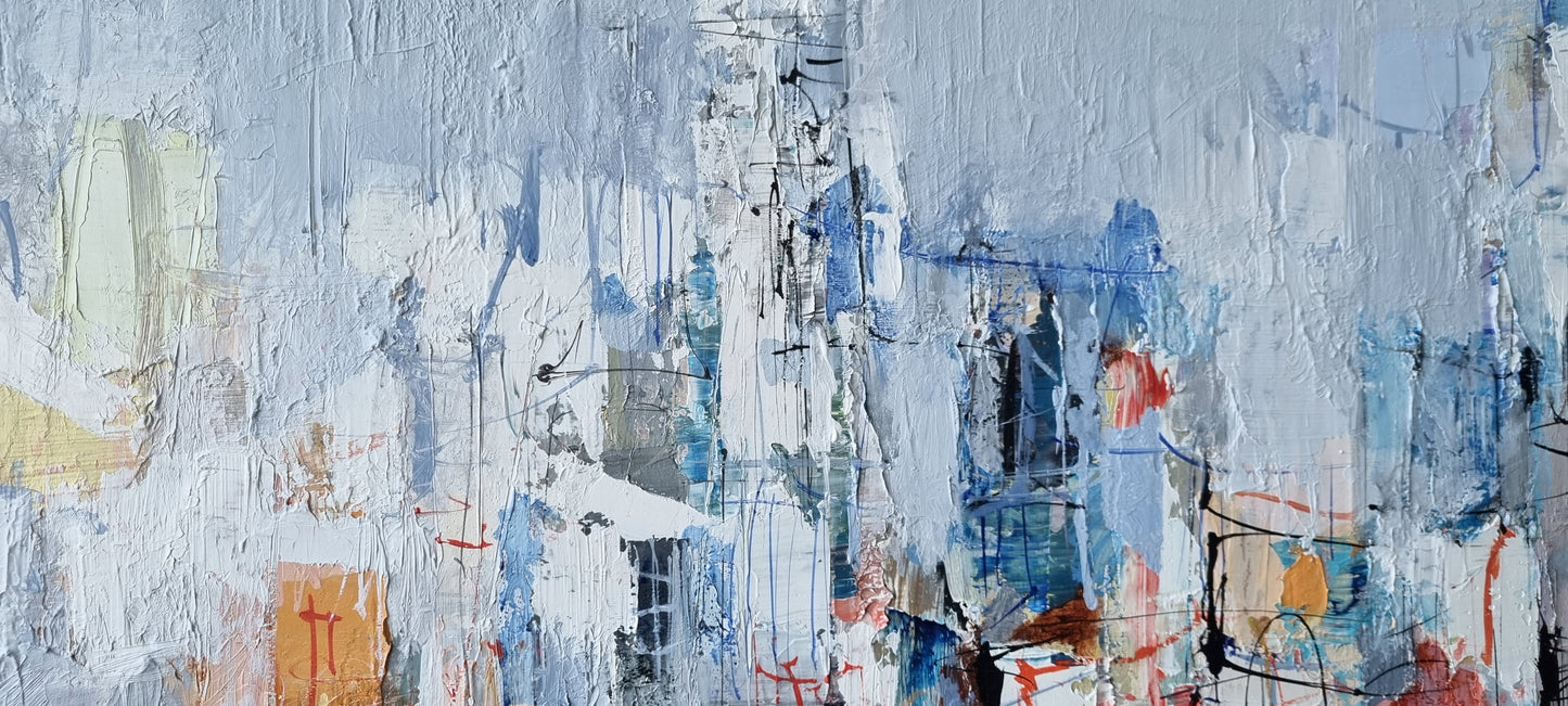 A summer day in Menton, 100 x 120cm