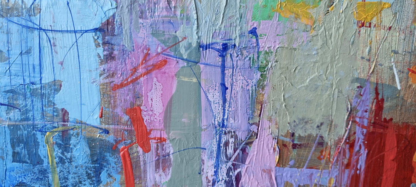 A summer day in Menton, 100 x 120cm