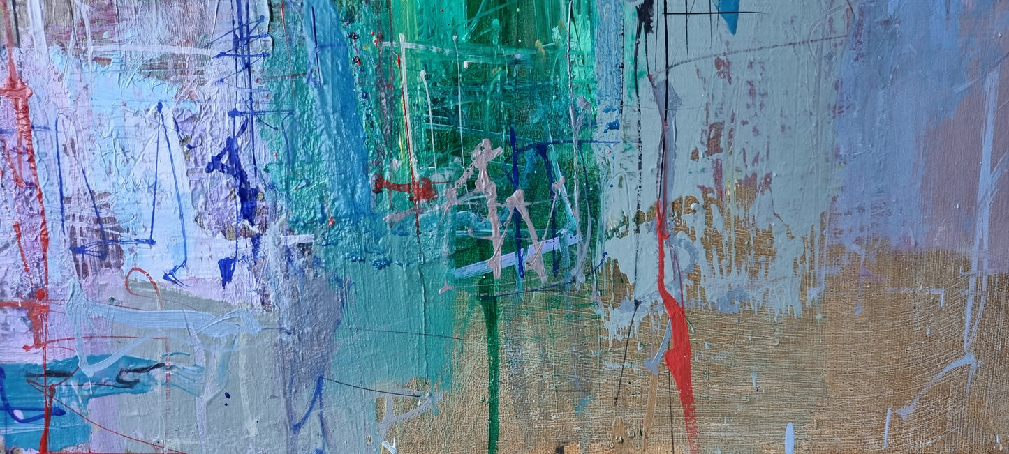 A summer day in Menton, 100 x 120cm