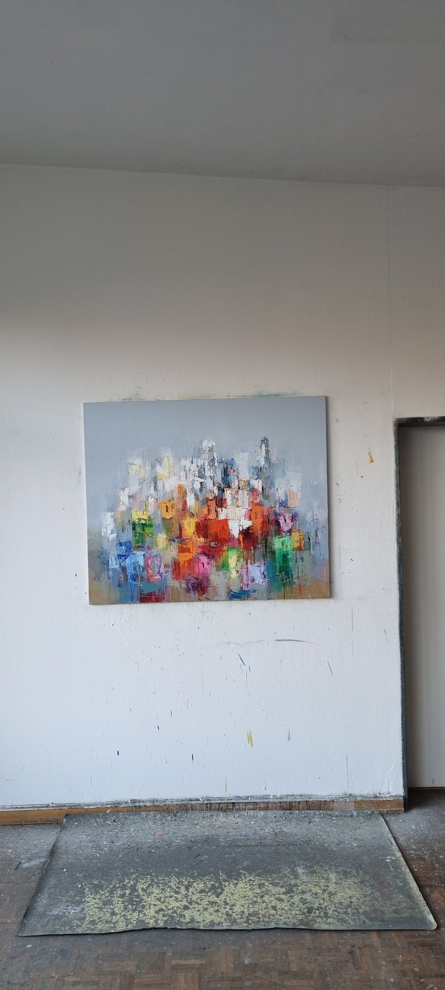 A summer day in Menton, 100 x 120cm