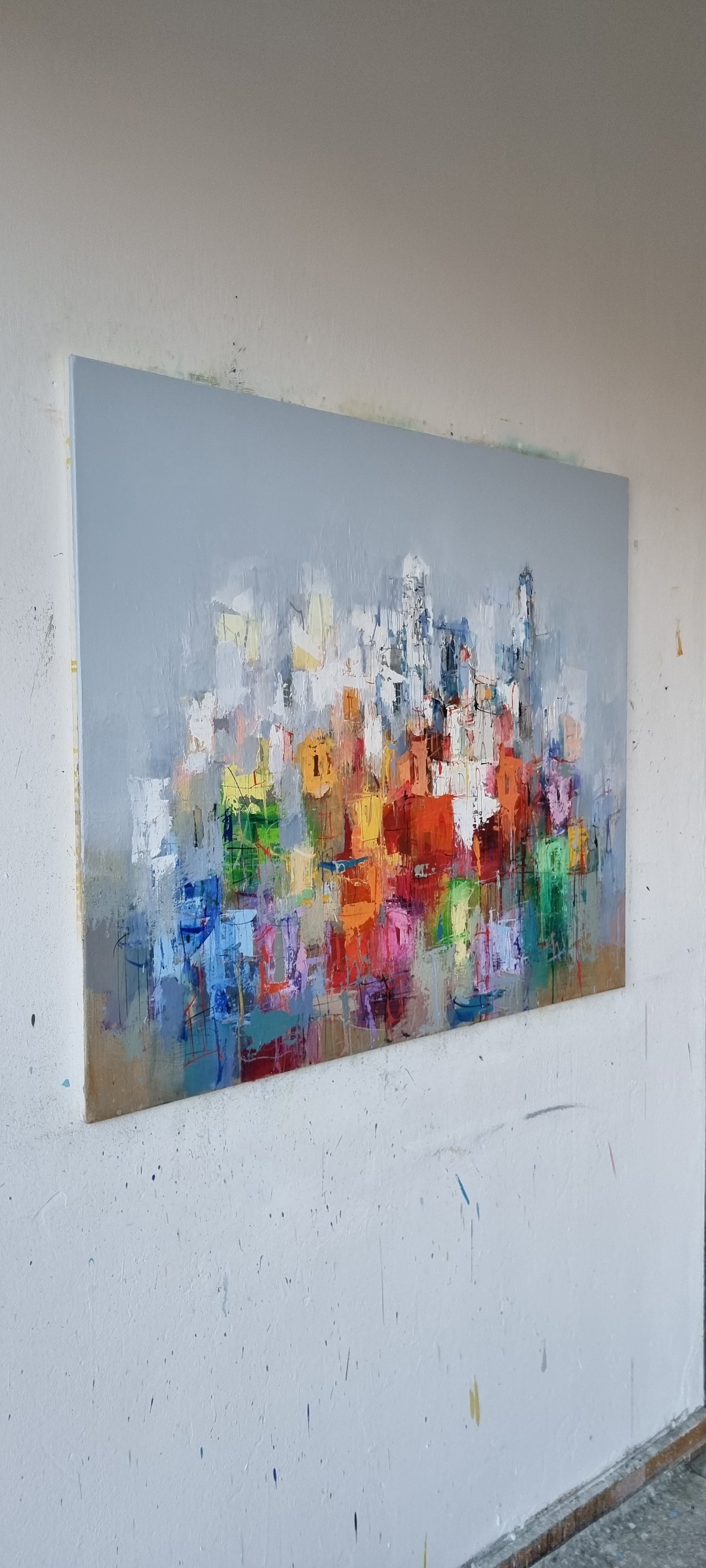 A summer day in Menton, 100 x 120cm