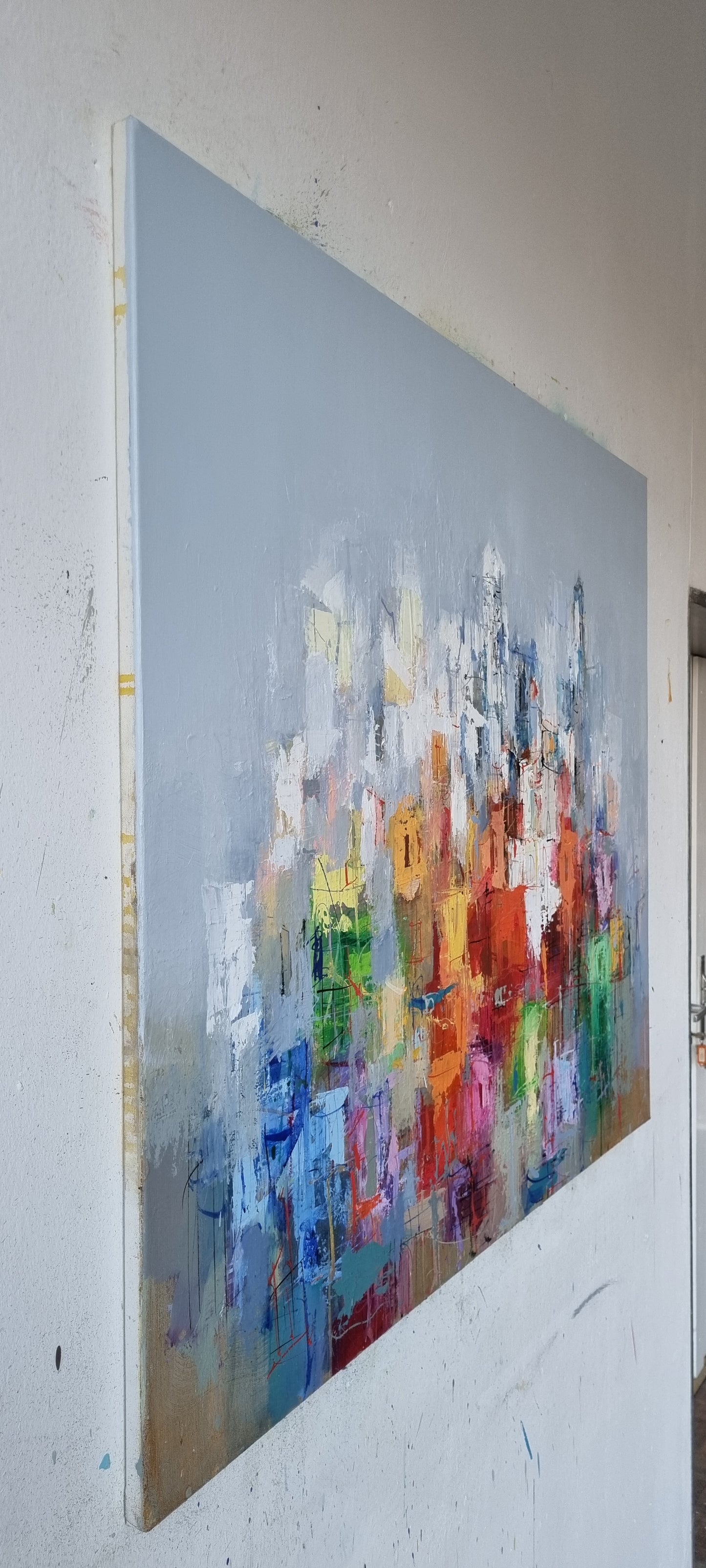 A summer day in Menton, 100 x 120cm