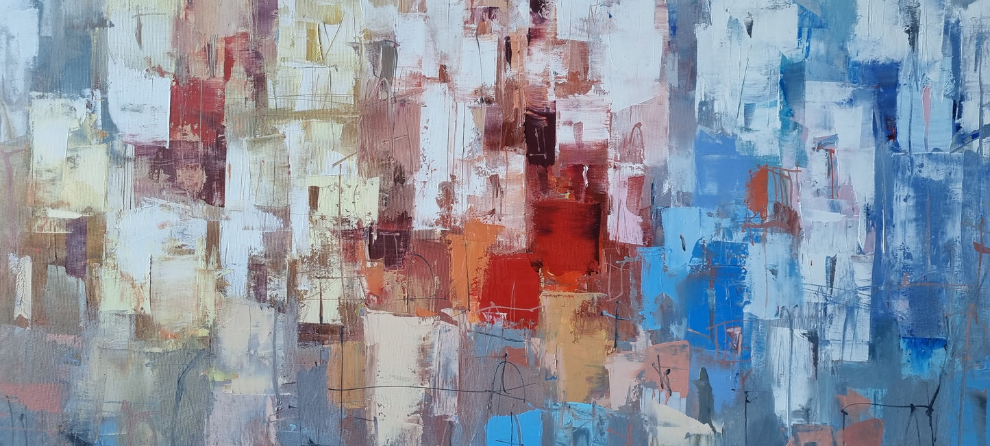 Between Azure and Earth, 90 x 120cm