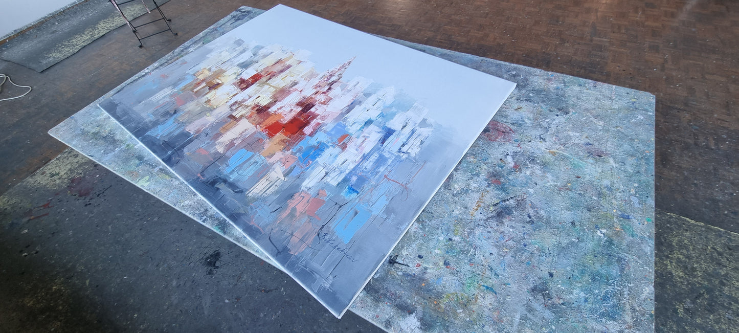 Between Azure and Earth, 90 x 120cm