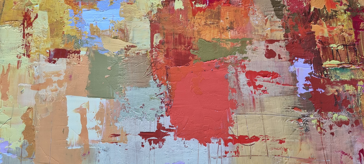 Night in Menton, 90 x 150cm