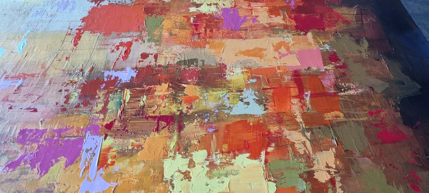 Night in Menton, 90 x 150cm