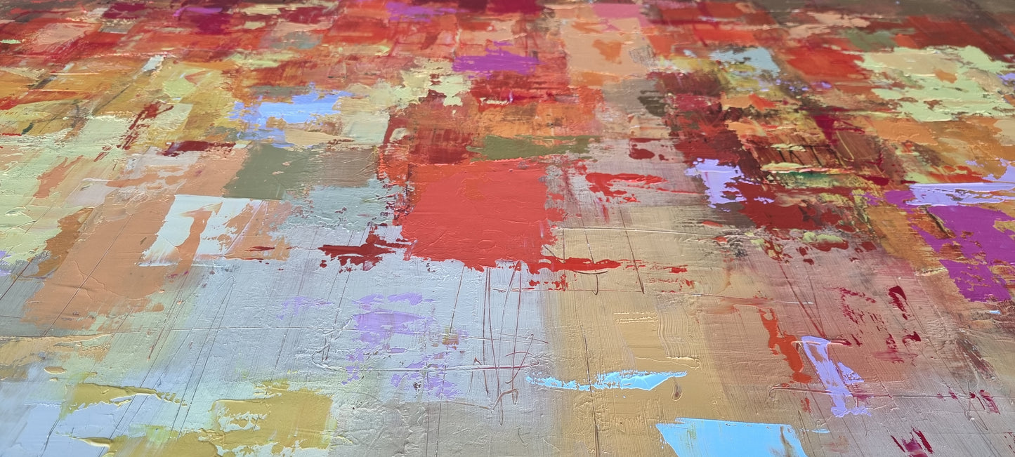 Night in Menton, 90 x 150cm