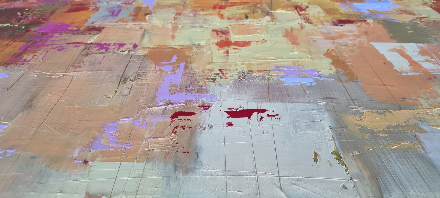 Night in Menton, 90 x 150cm