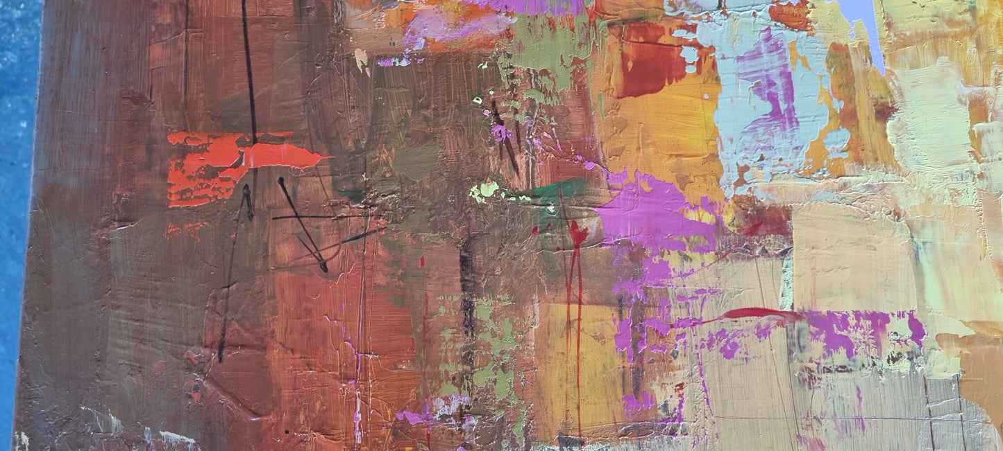 Night in Menton, 90 x 150cm