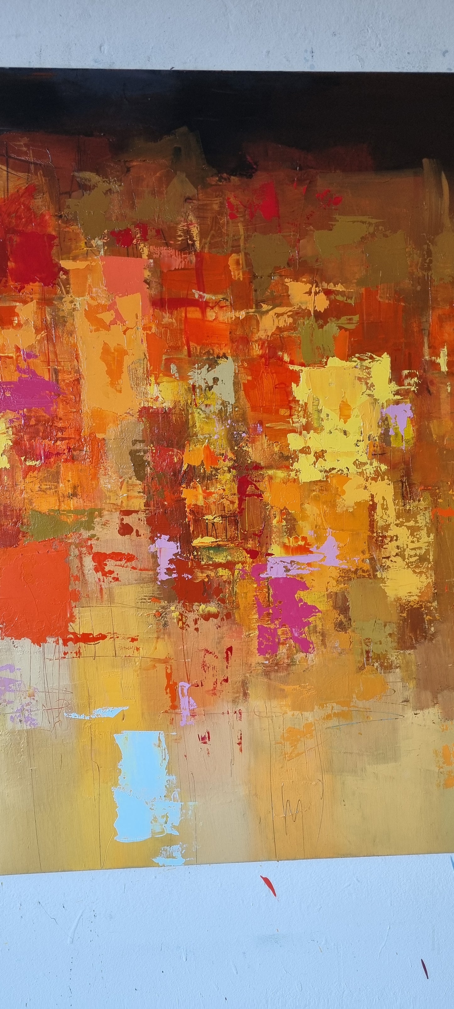 Night in Menton, 90 x 150cm