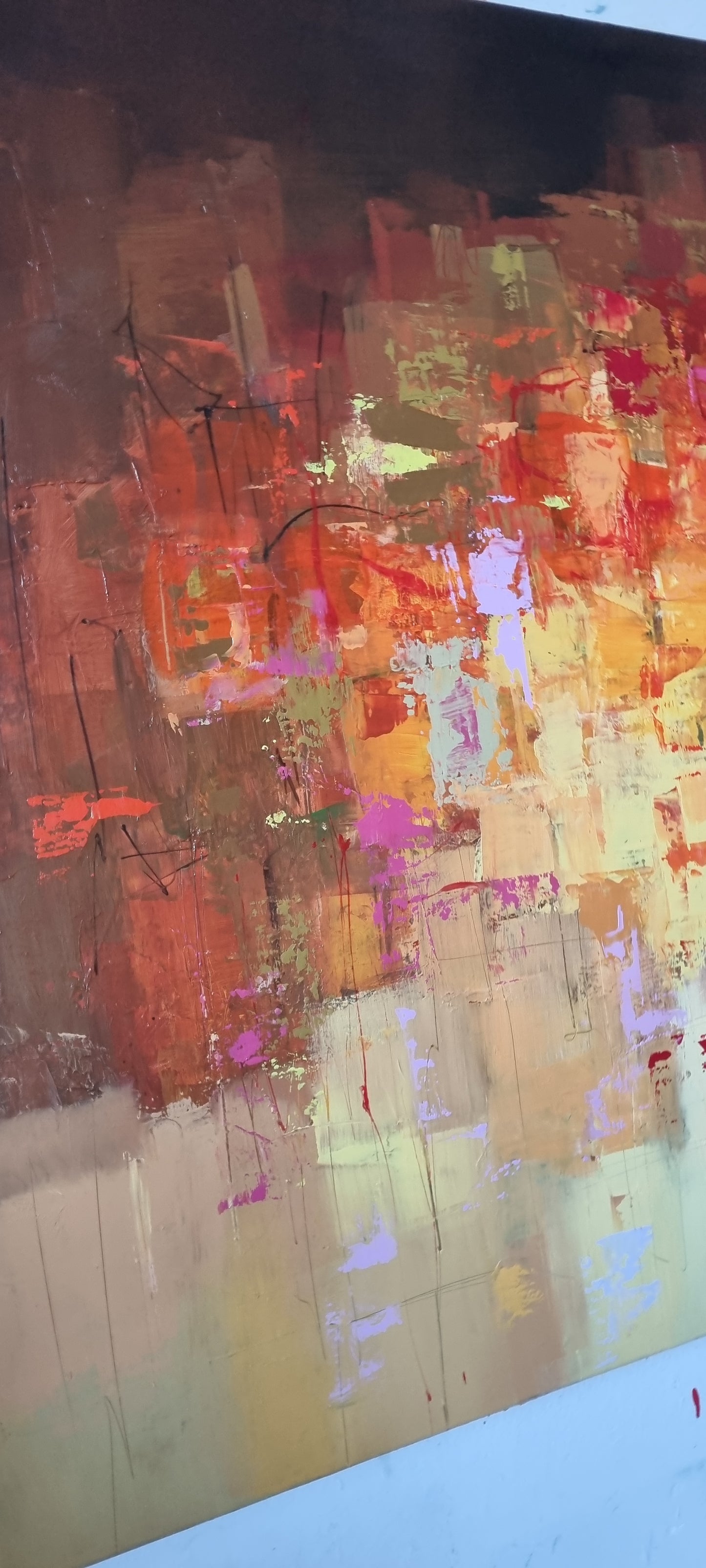 Night in Menton, 90 x 150cm