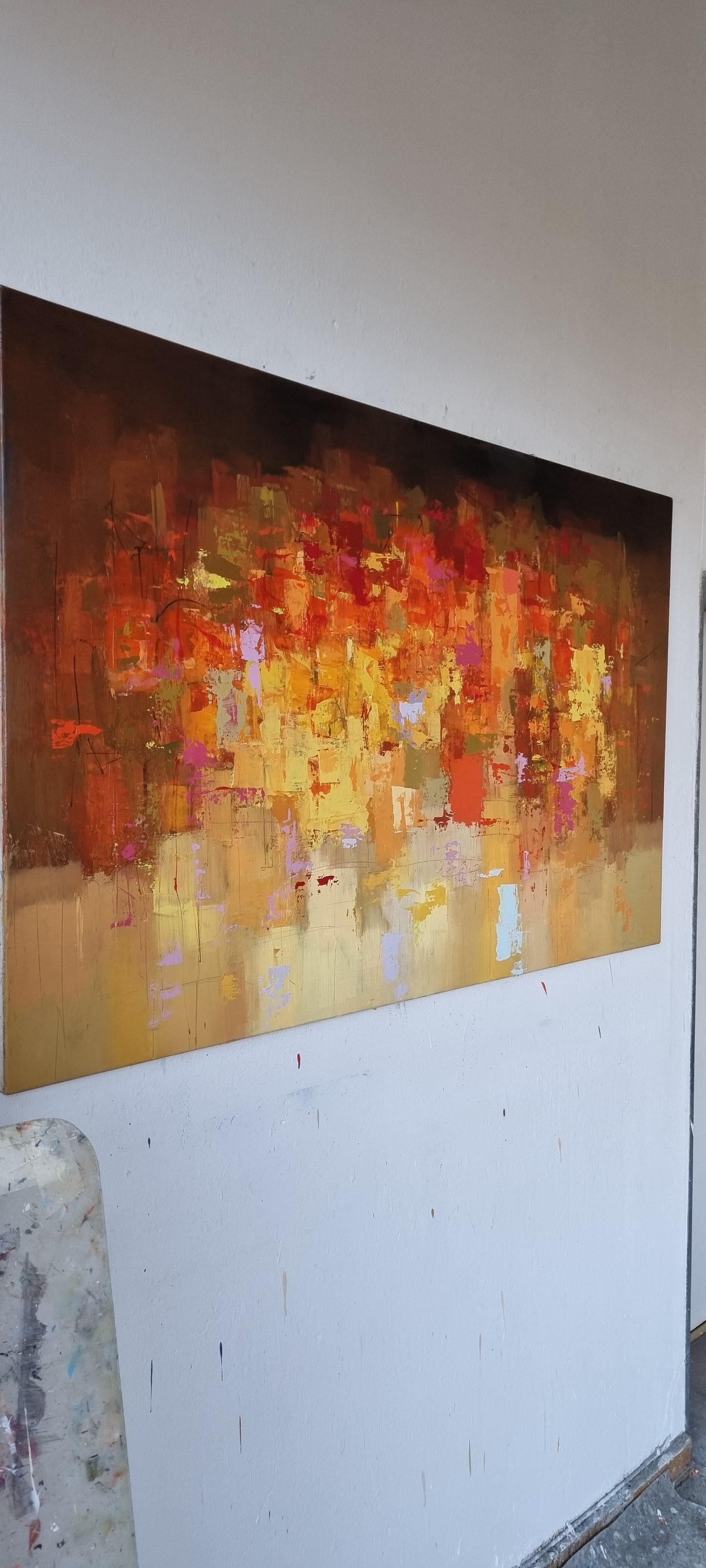 Night in Menton, 90 x 150cm