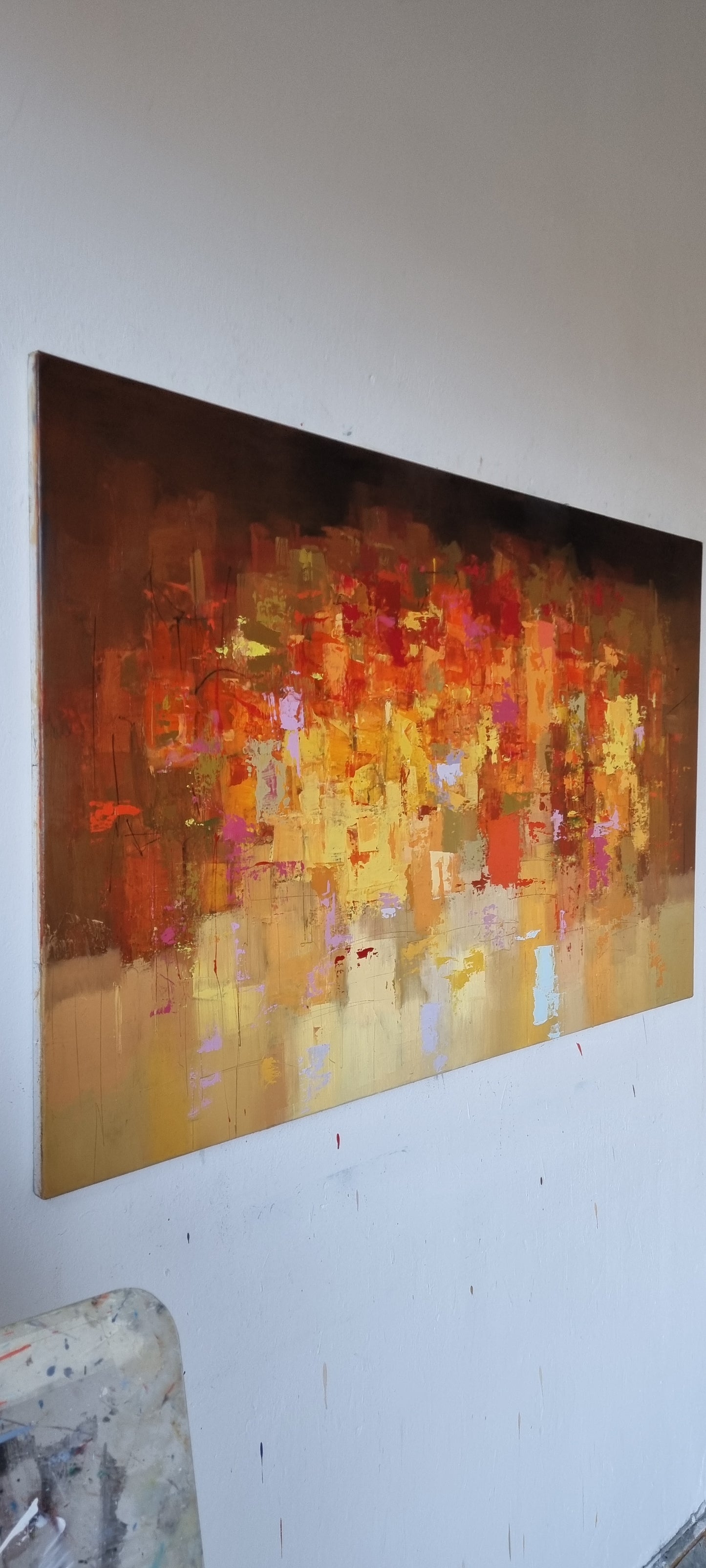 Night in Menton, 90 x 150cm