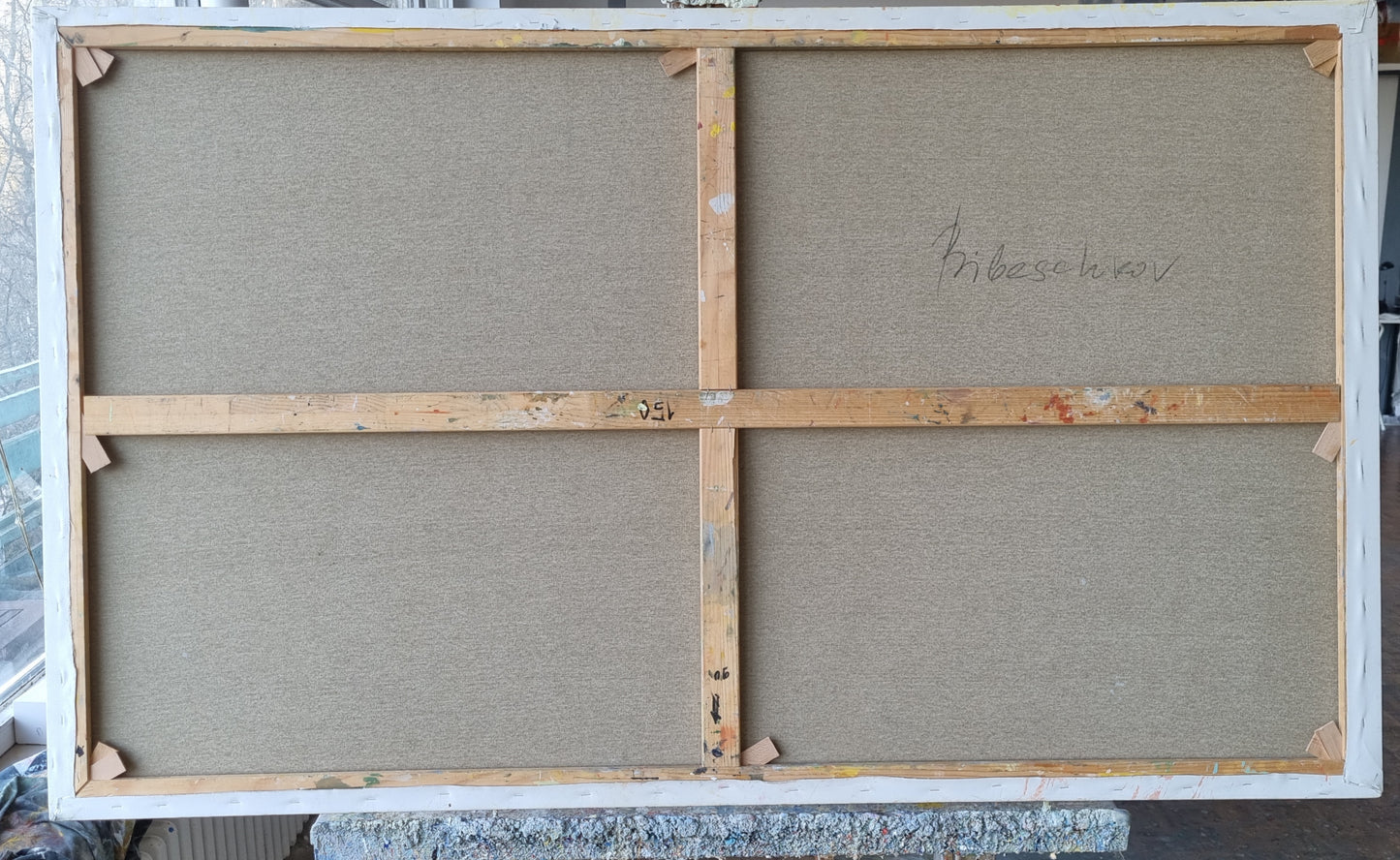 Night in Menton, 90 x 150cm