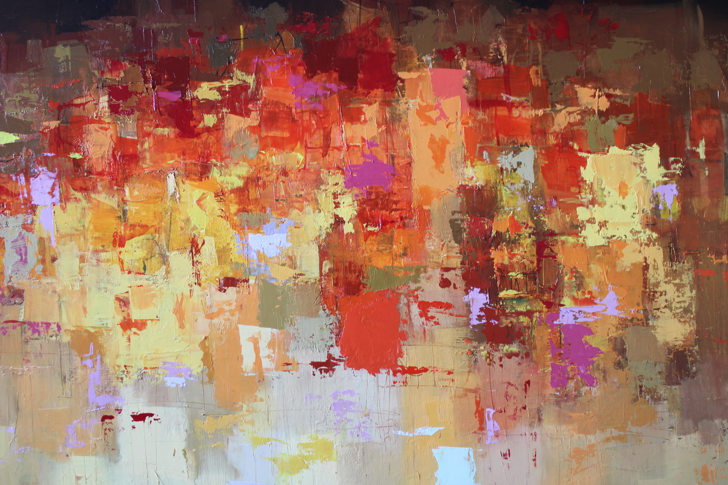 Night in Menton, 90 x 150cm