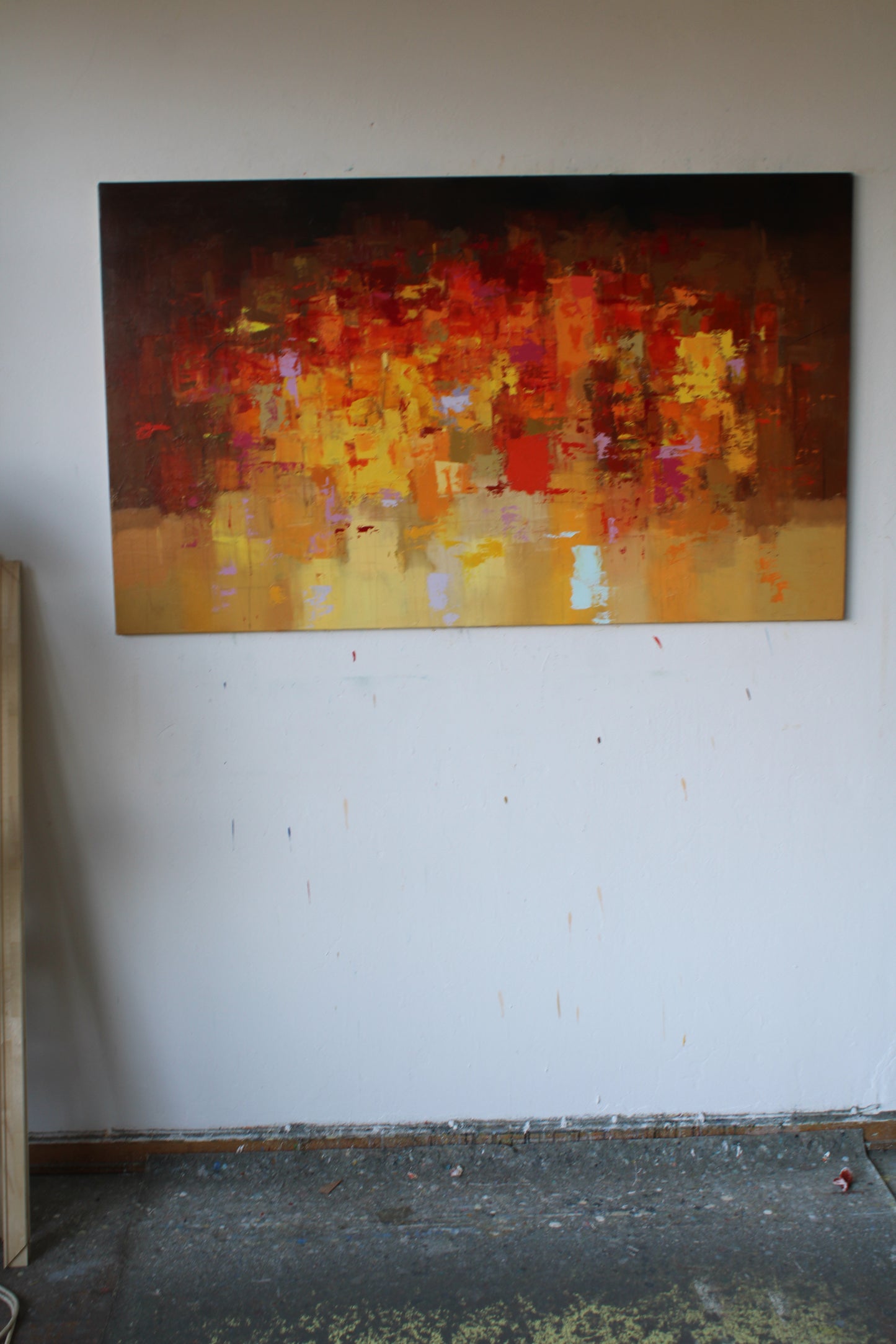 Night in Menton, 90 x 150cm